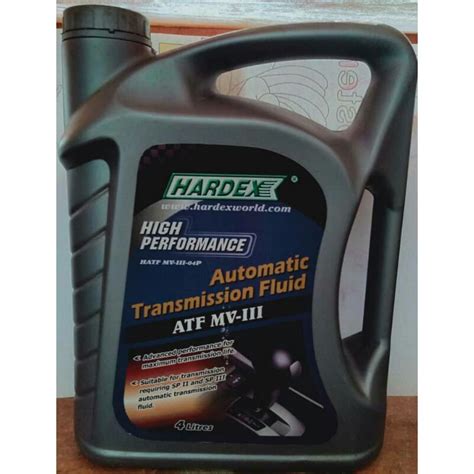 HARDEX HIGH PERFORMANCE Automatic Transmission Fluid ATF MV Lll 4