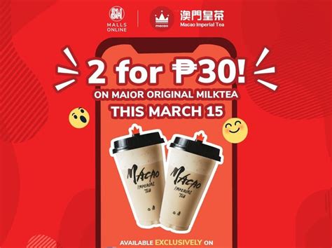 Manila Shopper Macao Imperial Tea 2 For P30 Promo Mar 15 2021