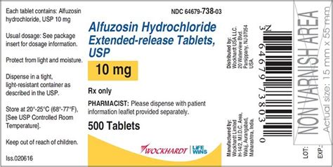 Alfuzosin Tablets: Package Insert - Drugs.com