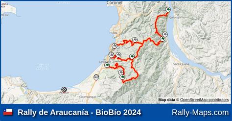 Streckenverlauf Rally De Araucan A Biob O Rallymobil