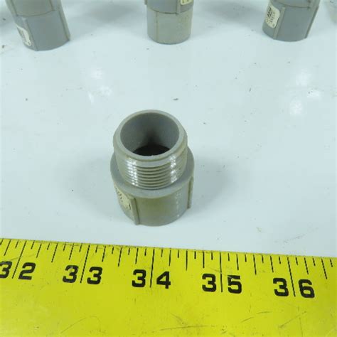 Carlon E E Pvc Threaded Male X Slip Terminal Conduit Box Adapter