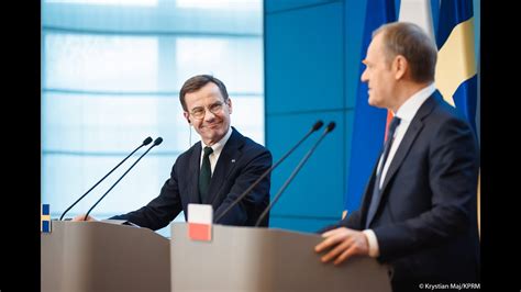 Premier Donald Tusk oraz Premier Królestwa Szwecji Ulf Kristersson