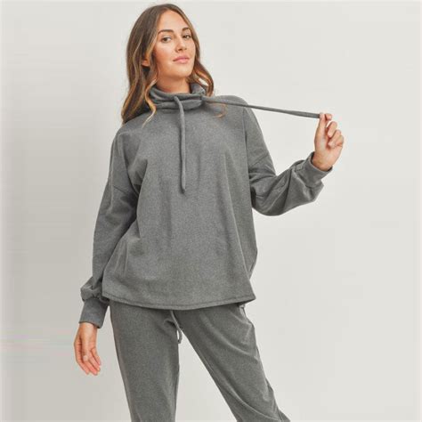 Love Kuza Drawstring Turtleneck Sweater Love Kuza