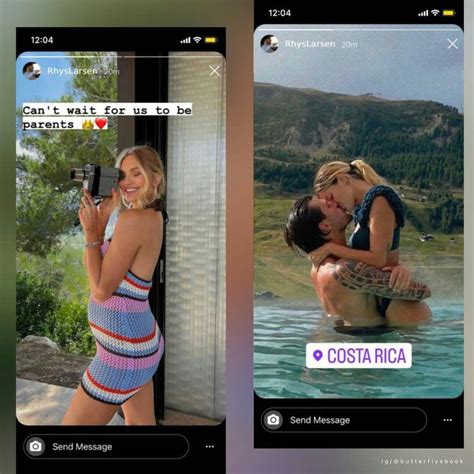 Two Instagrams Showing The Same Person Kissing Each Other