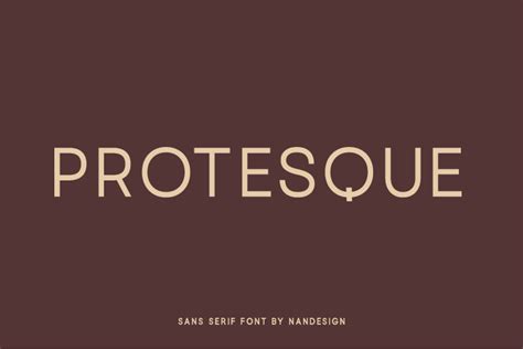 Protesque Font By Nan Design Creative Fabrica