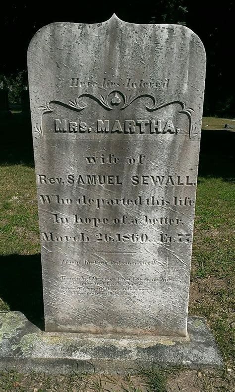 Martha Margaret Marrett Sewall Find A Grave Memorial