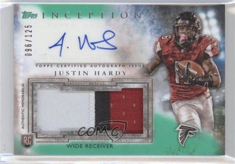 2015 Topps Inception Autographed Jumbo Patches Green AJP JHA Justin