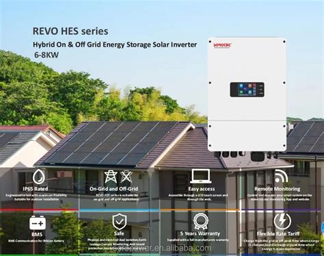 Ip 65 6w 8kw Hybrid Inverter On Grid System With Wifi Use Single Phase