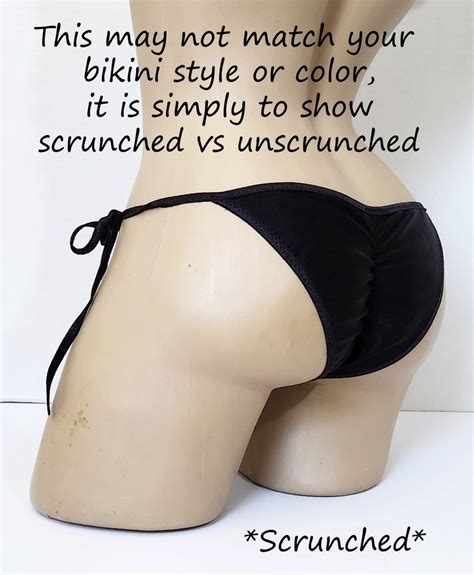 Pink Camo String Bikini With Front Tie Top Pink Trim Camouflage Bikini Scrunched Or Not Custom