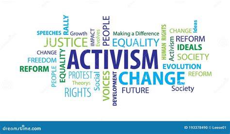 Activism Word Cloud Royalty Free Stock Image 193378486