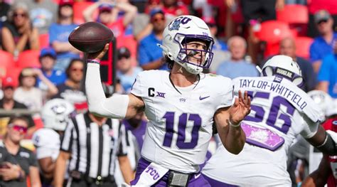 Tcu Vs Houston Score Prediction Horned Frogs Host Rebuilding Cougars