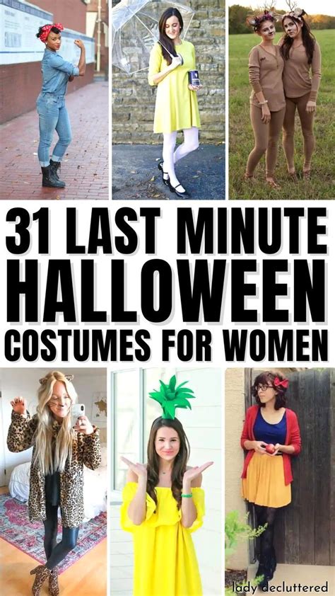 Clever Last Minute Halloween Costumes For Women Quick Halloween