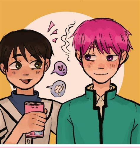 Saiki X Satou 💕 Normal Guys Saiki Anime Guys