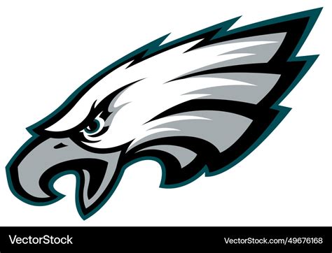 Logo Of The Philadelphia Eagles American Vector Image