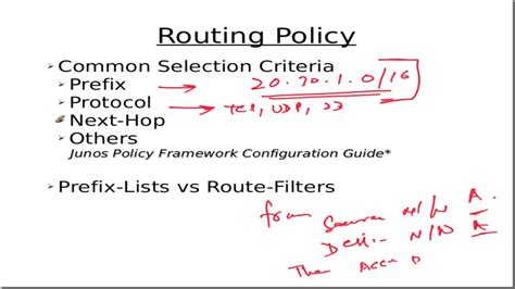 Jncia Junos Routing Policy Youtube