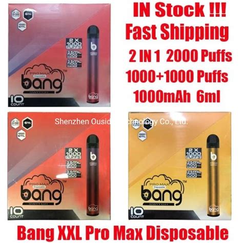 2000puffs 일회용 Vape Bang Pro Max Double Flavors 의 고품질