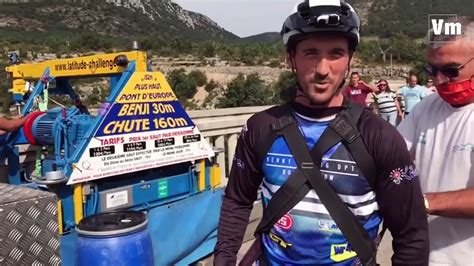 Un saut à lélastique en vélo du pont de lArtuby Le défi