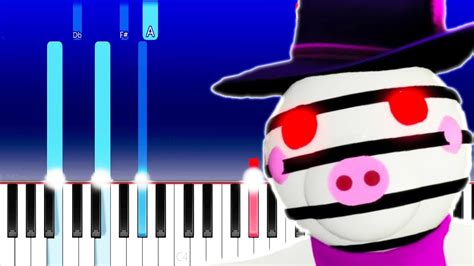 Piggy Roblox Zizzy Theme Piano Tutorial Youtube