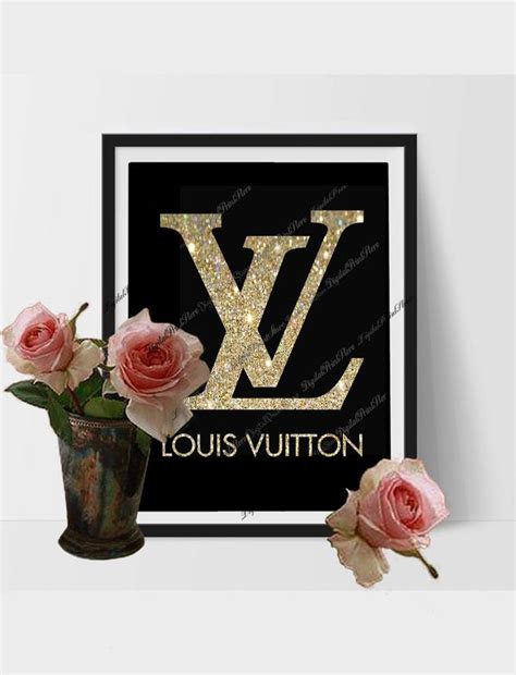 Louis Vuitton 8x10 Print Vuitton Logo Girly Print Etsy Cadre Deco Salon Cadre Deco Idée De