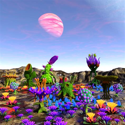 My Aliens Plants For Iray Daz 3d