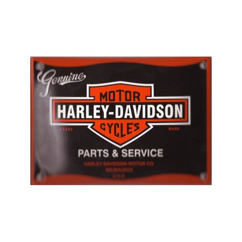 Plaque émaillée Harley Davidson