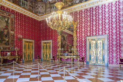 Royal Palace of Naples, Italy, the Wonderful Rooms Inside the Palace ...