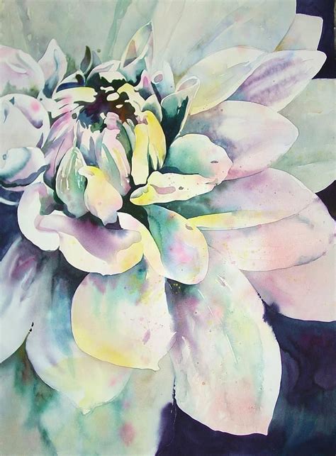 Dalia By Marlene Gremillion Botanical Art Floral Watercolor Flower