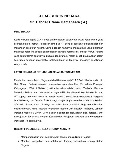 Contoh Kertas Kerja Rukun Negara Hot Sex Picture