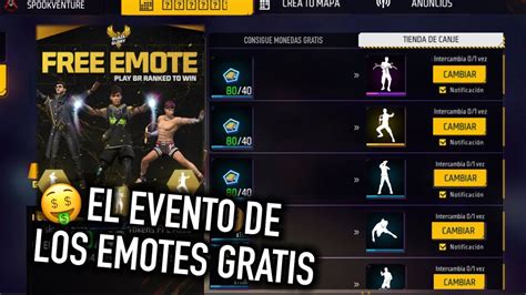 ASI ES EL NUEVO EVENTO DE LOS EMOTES GRATIS EN FREE FIRE YouTube