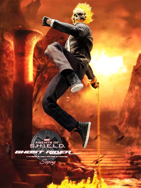 [galleria Foto Live] Hot Toys Ghost Rider “agents Of S H I E L D” Sixth Scale Figure Toy Fair