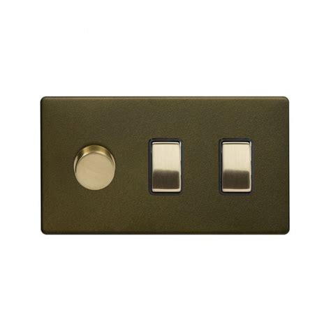 Elesi Soho Lighting 3 Gang Light Switch With 1 Dimmer Cp Electrical