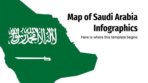 Infográficos mapas da Arábia Saudita Google Slides e PPT