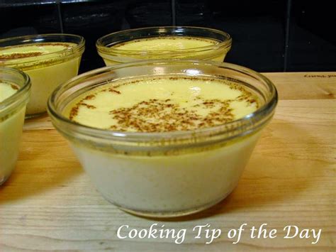 Cooking Tip Of The Day Recipe Classic Baked Egg Custard