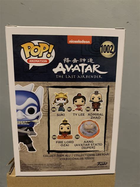 Funko Pop Vinyl Avatar The Last Airbender The Blue Spirit Chase Glows In The Dark Hot