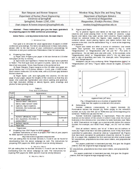 Free Sample Paper Templates In Ms Word Pdf