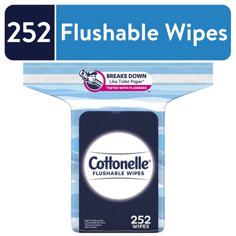 Cottonelle Fresh Care Flushable Wet Wipes 1 Refill Pack 168 Total