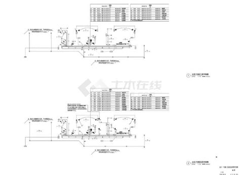 E 1 21 702 北区7号楼三层及四层照明平面cad图dwg商业建筑土木在线