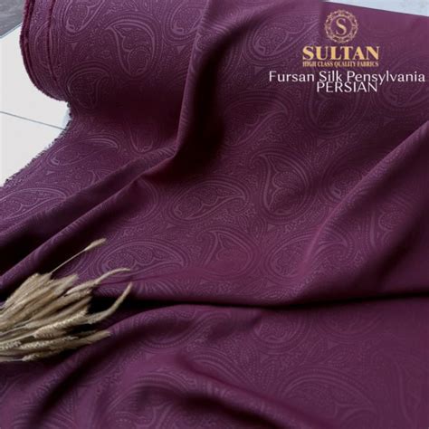 Jual Kain Abaya Sultan Fursan Silk Furusiyah Silk Emboss PERSIAN