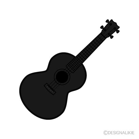 Ukulele Silhouette Free PNG ImageIllustoon