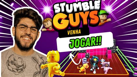 Live STUMBLE GUYS AO VIVO Block Dash Lendário Jogando Inscritos