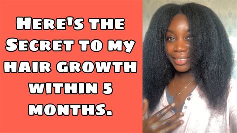 How I Grew My Hair In 5 Months Spilling Every Detail Youtube