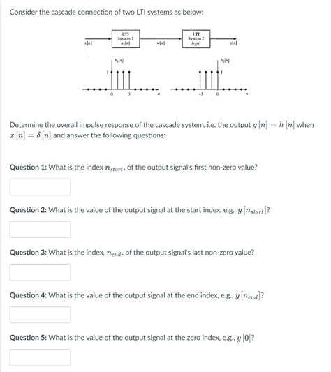 Solved Consider The Cascade Connection Of Two Lti Systems As