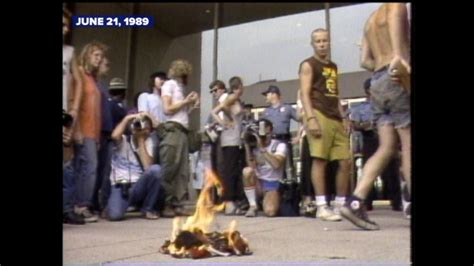 ARCHIVAL VIDEO U S Supreme Court Rules On Flag Burning In 1989 Good