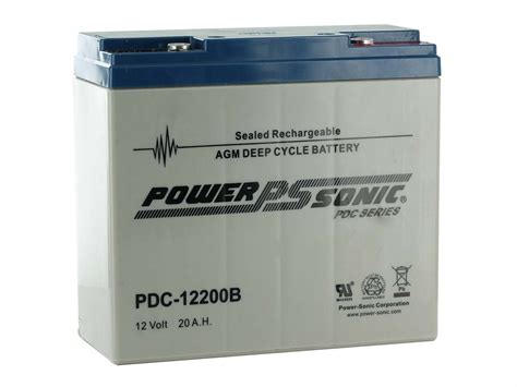 Power Sonic AGM Deep Cycle PDC 12200 21Ah 12V Rechargeable Sealed Lead