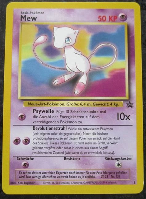 Pok Mon Karte Mew Promo Edition Kaufen Auf Ricardo