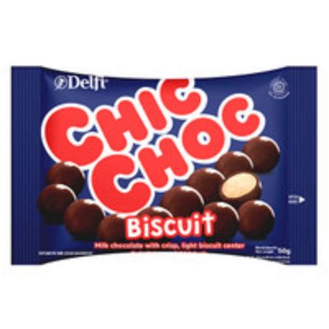 Jual Delfi Chic Choc Biscuit Chocolate Ball 40 Gr Bola Biskuit Cokelat