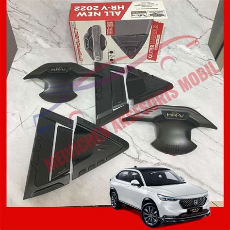 Jual COVER OUTER HANDLE MANGKOK PINTU ALL NEW HONDA HRV 2022 HITAM DOFF