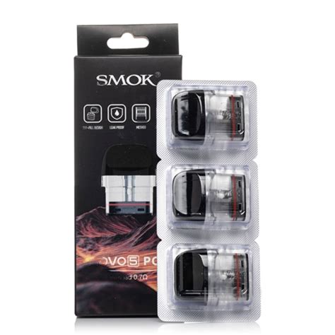 Smok Novo 5 Replacement Pods 3pk N°1 Vapeshop In Denver Aurora Colorado