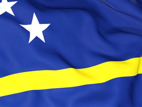 Flag background. Illustration of flag of Curacao