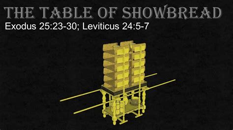 3d Tabernacle Part 3 Of 12 The Table Of Showbread Youtube